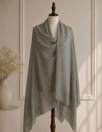 Embellished Cashmere Grey silver crystals Trim