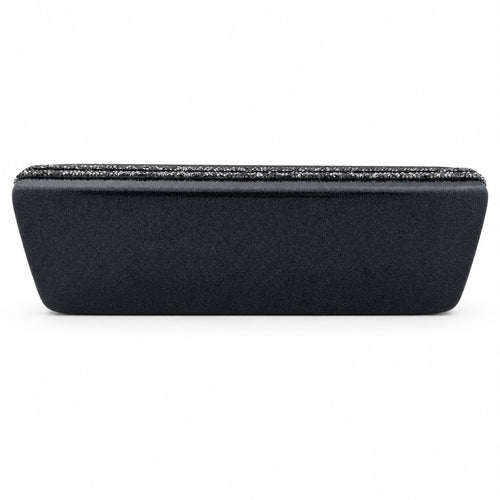 Long Noir Clutch with Swarovski Embellishments