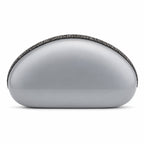Dove Grey Clutch with Swarovski Embellishments