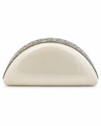 Arc Ivory Clutch with Swarovski Crystal