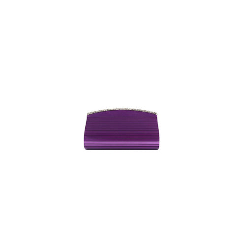 Purple Marble Sling and Clutch with Swarovski Crystal Detailing