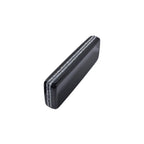 Long Black Clutch with Swarovski Embellishments