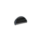 Half Oval Black Clutch with Swarovski Crystals
