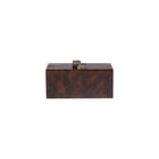 Tortoiseshell Box Clutch with Swarovski Crystal Clasps