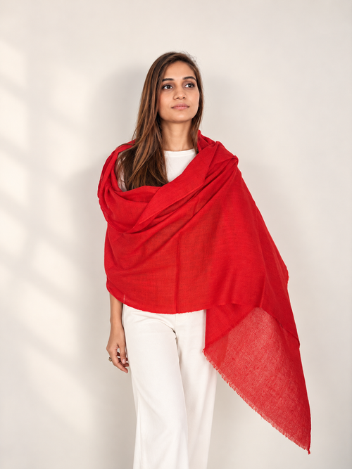 Unisex Woven Cashmere Scarf Scarlett
