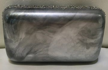 Silver Mist Cluth with Swarovski Embellishments