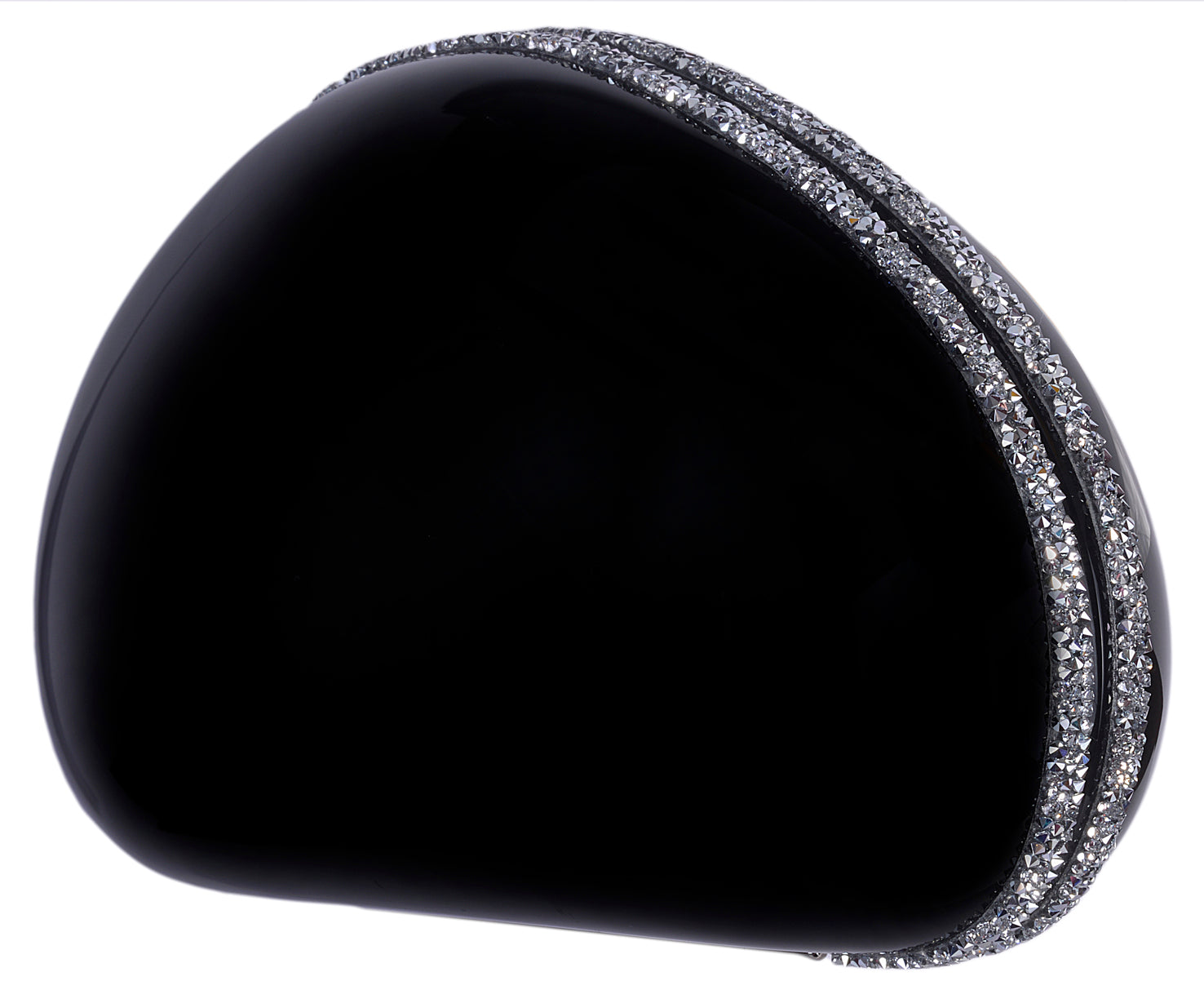 Black Clutch with Swarovski Embellishments