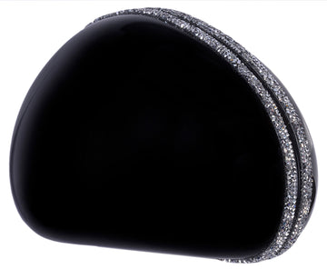 Black Clutch with Swarovski Embellishments