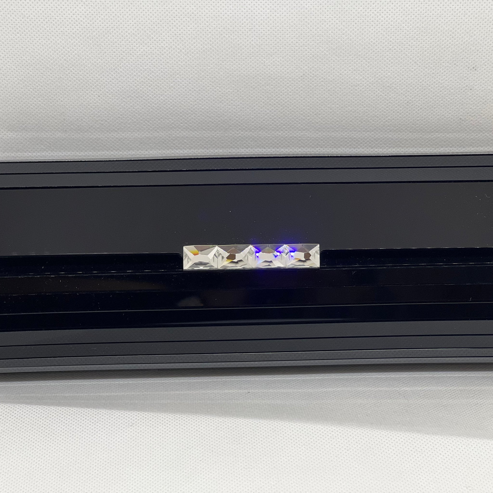 Black Hard Shell Clutch with Embellishments