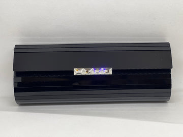 Black Hard Shell Clutch with Embellishments