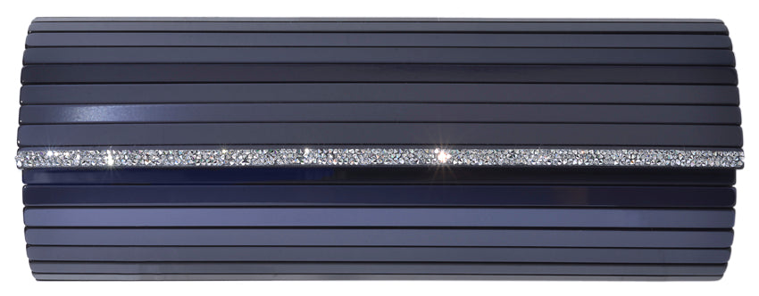 Blue Clutch with Swarovski Embellishments
