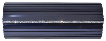 Blue Clutch with Swarovski Embellishments