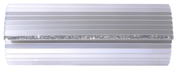 White Clutch with Swarovski Embellishments