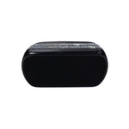 Curved Edges Black Clutch with Embellishments