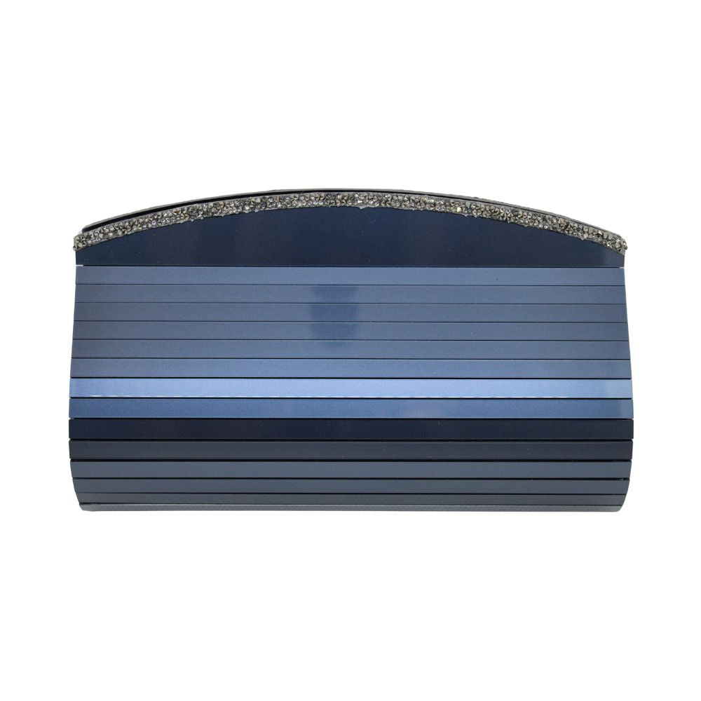 Navy Sling and Clutch with Swarovski Crystal Detailing