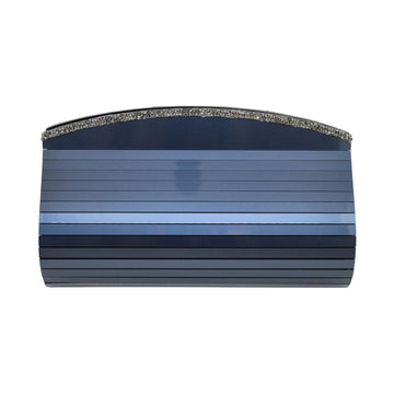 Navy Sling and Clutch with Swarovski Crystal Detailing