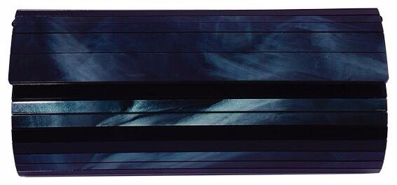 Blue Polished Hard Shell Clutch