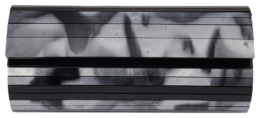 Grey Polished Hard Shell Clutch