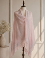 Embellished Cashmere Powder Pink Beads Trim
