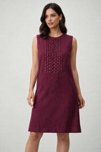 Matrix Dress - Burgundy