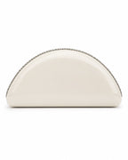 Arc Pearl White Clutch with Swarovski Crystal
