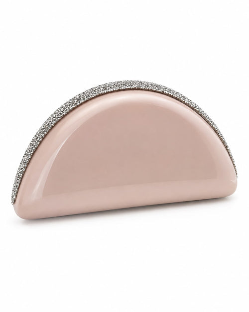 Arc Blush Clutch with Swarovski Crystal