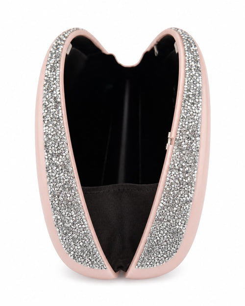 Arc Blush Clutch with Swarovski Crystal