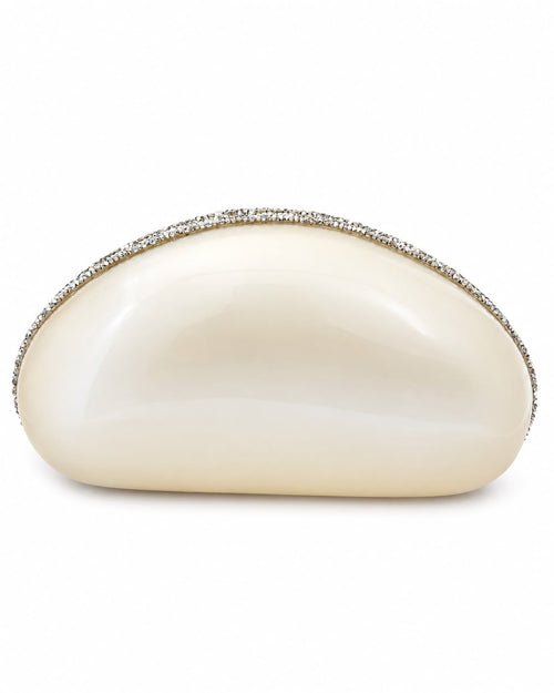 Ivory Clutch with Swarovski Embellishments