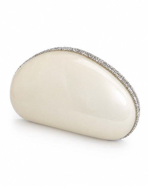 Ivory Clutch with Swarovski Embellishments