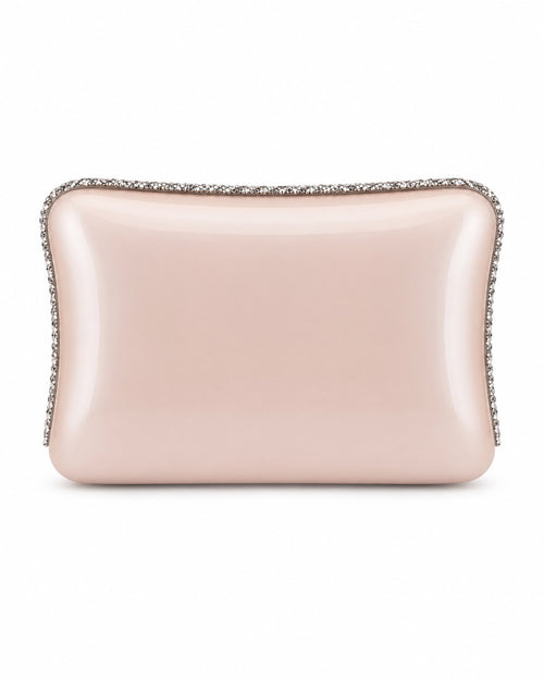 Blush Contour Box Clutch with Swarovski Crystals
