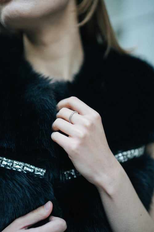 Faux Fur Embellished Gilet in Black