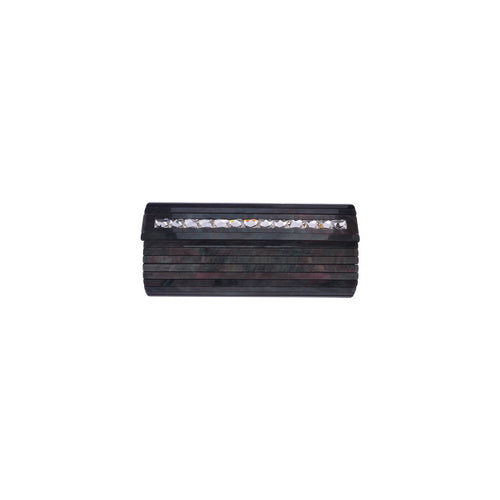 Black Green Clutch with Swarovski Embellishments