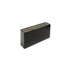 Black Box Clutch with Swarovski Crystals on Top