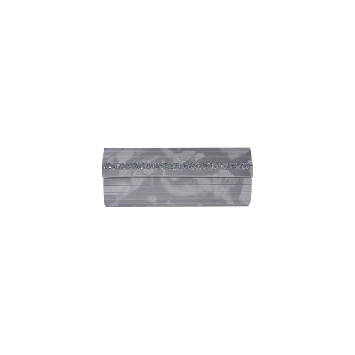 Grey Clutch with Swarovski Embellishments