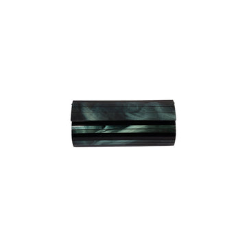 Blue Polished Hard Shell Clutch