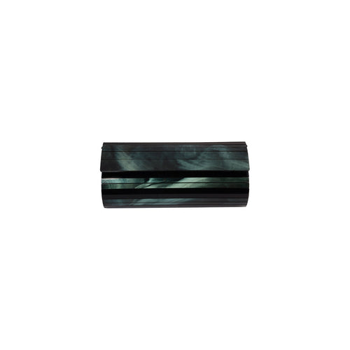 Blue Polished Hard Shell Clutch
